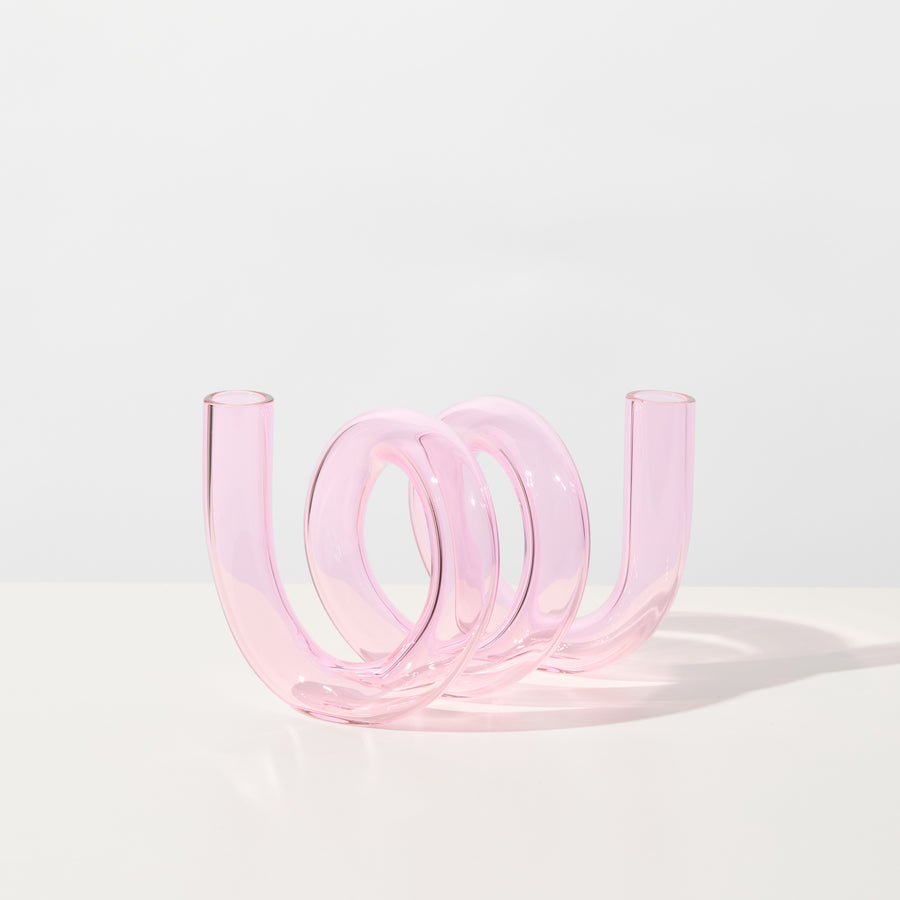 CURLY VASE IN PINK