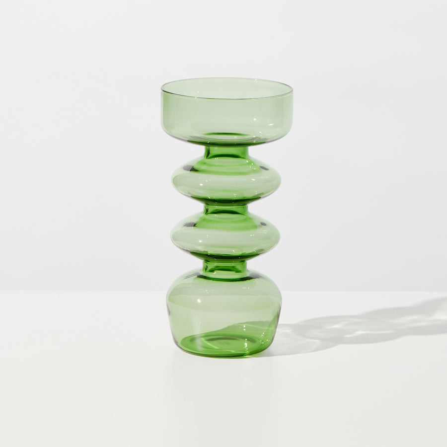 CURVY VASE IN GREEN