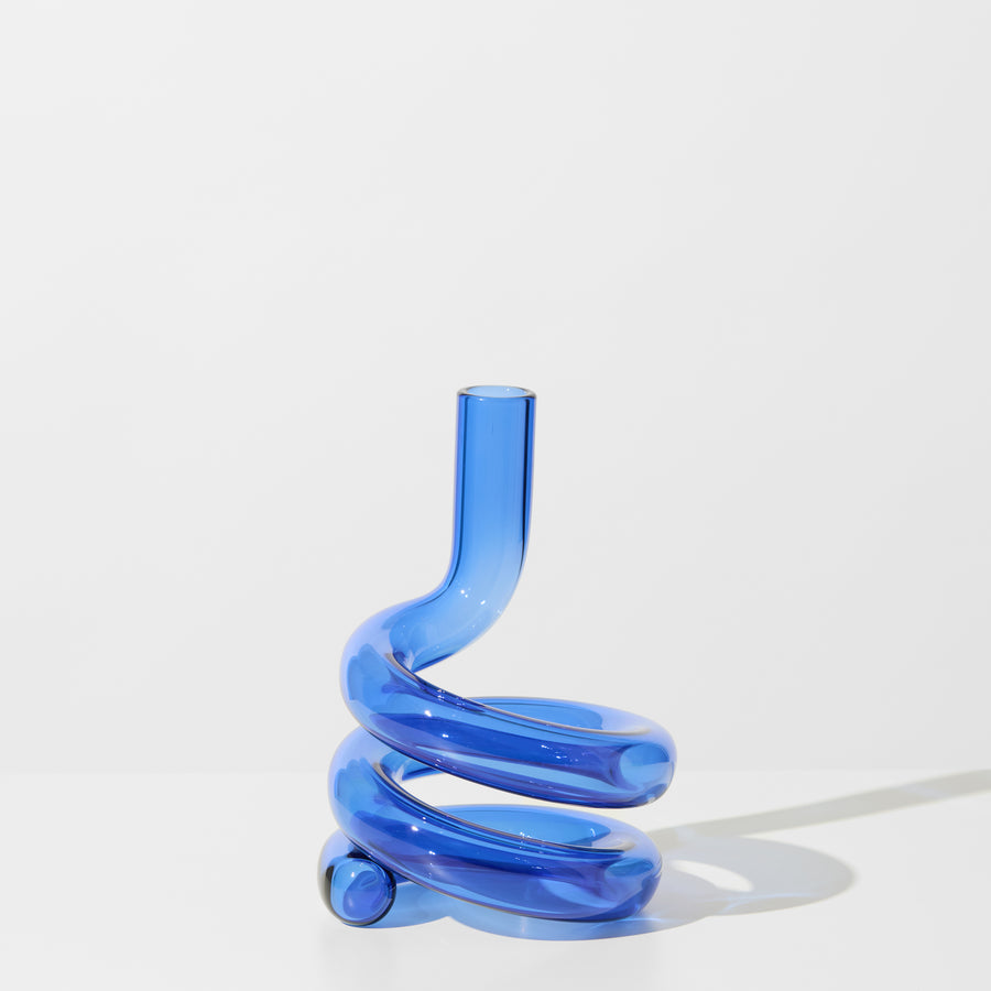 COBRA VASE IN BLUE