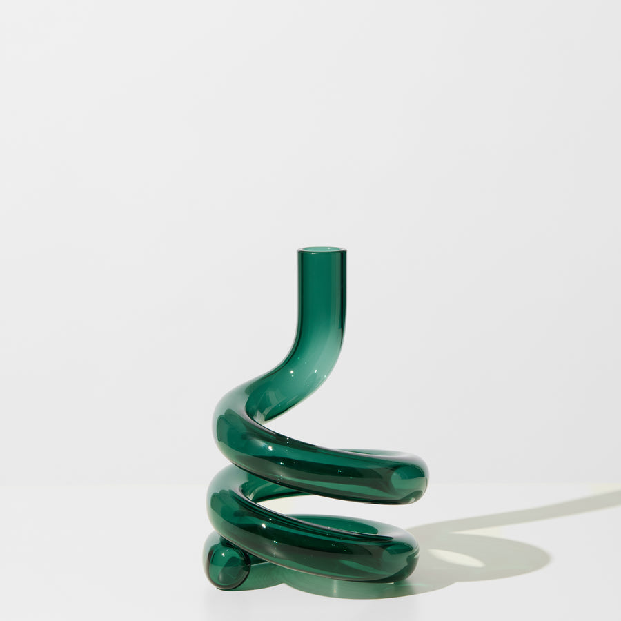 COBRA VASE IN TEAL