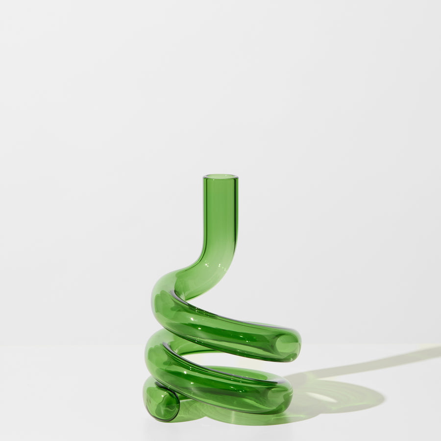 COBRA VASE IN GREEN