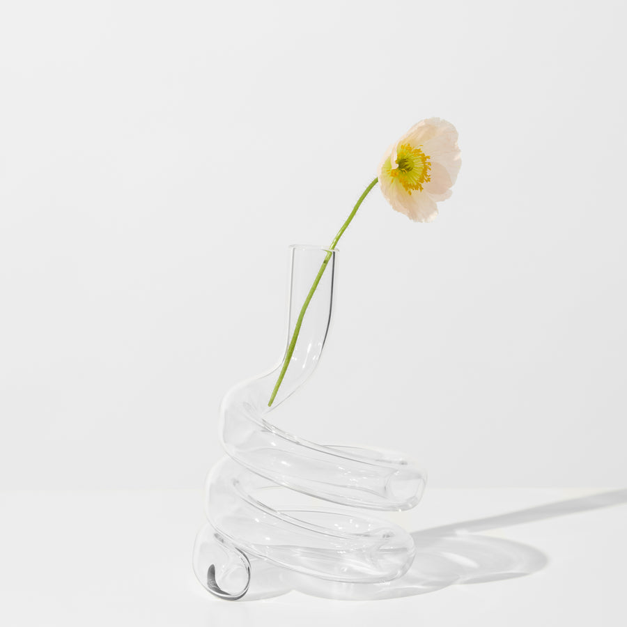 COBRA VASE IN CLEAR