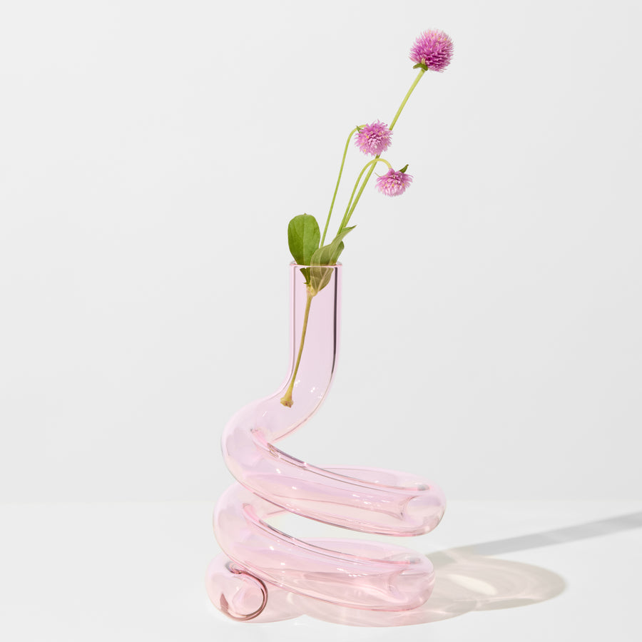 COBRA VASE IN PINK