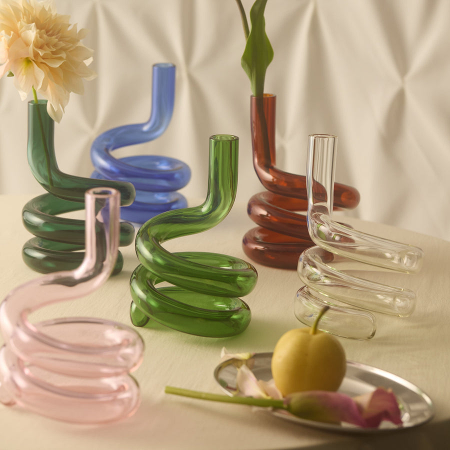 COBRA VASE IN PINK