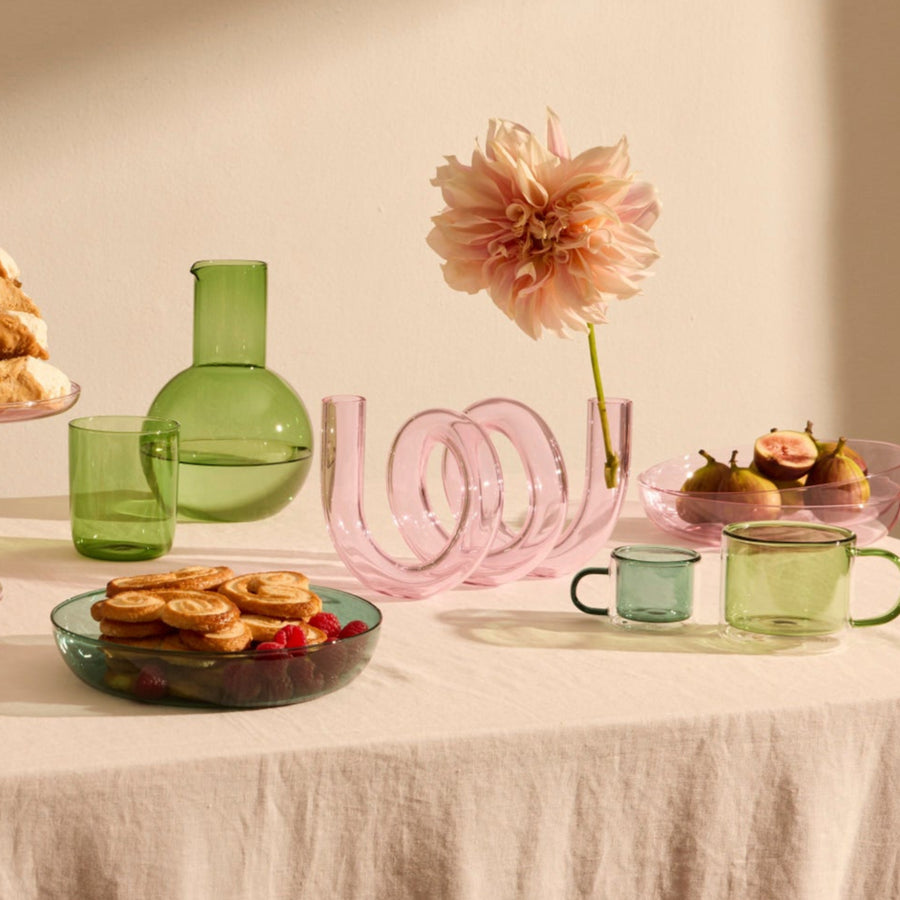 CURLY VASE IN PINK