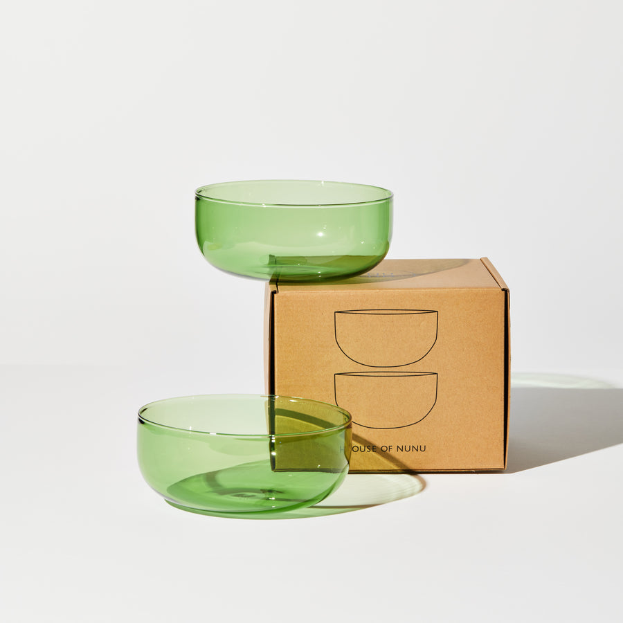 ABRACADABRA BOWLS SET OF 2 IN GREEN