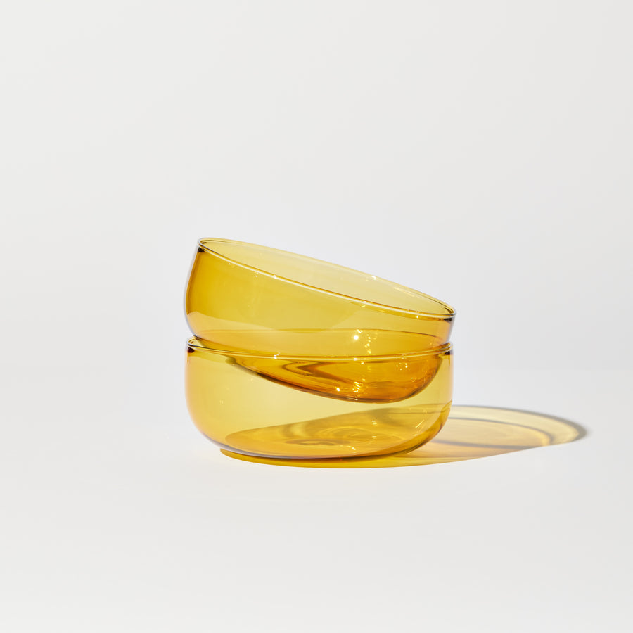 ABRACADABRA BOWLS SET OF 2 IN YELLOW