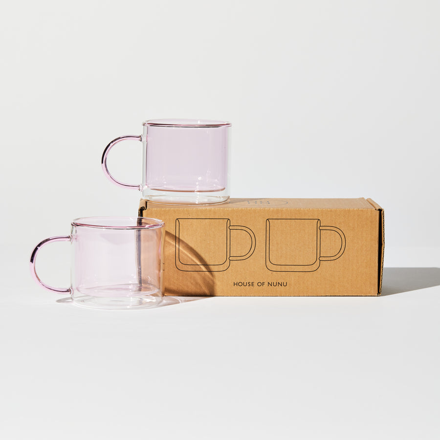 DOUBLE TROUBLE CUP SET IN PINK