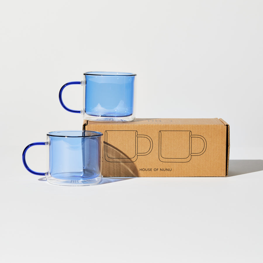 DOUBLE TROUBLE CUP SET IN BLUE