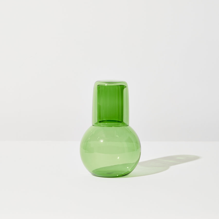 BELLY CARAFE + CUP SET IN GREEN