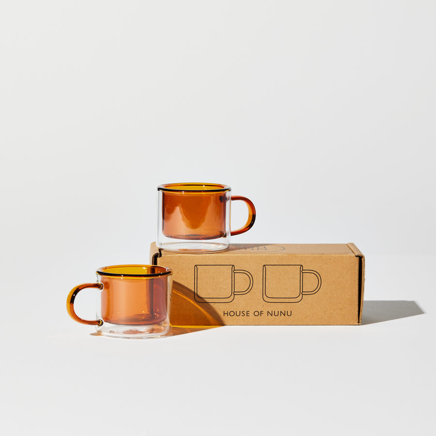 SHORTY ESPRESSO CUP SET IN AMBER - PRE ORDER
