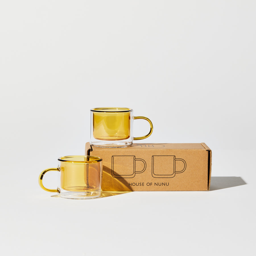 SHORTY ESPRESSO CUP SET IN YELLOW