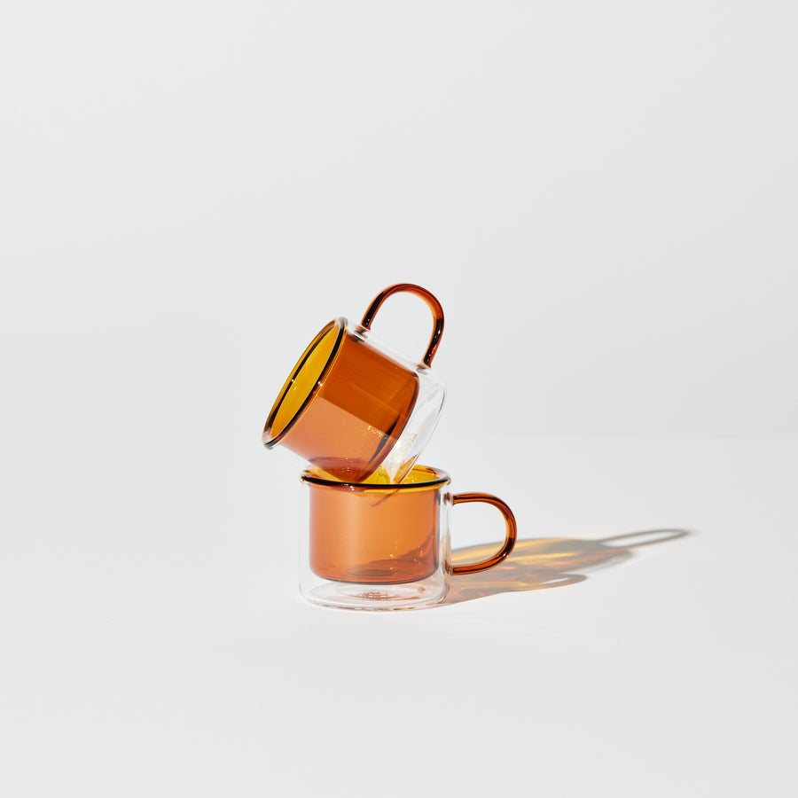 SHORTY ESPRESSO CUP SET IN AMBER - PRE ORDER