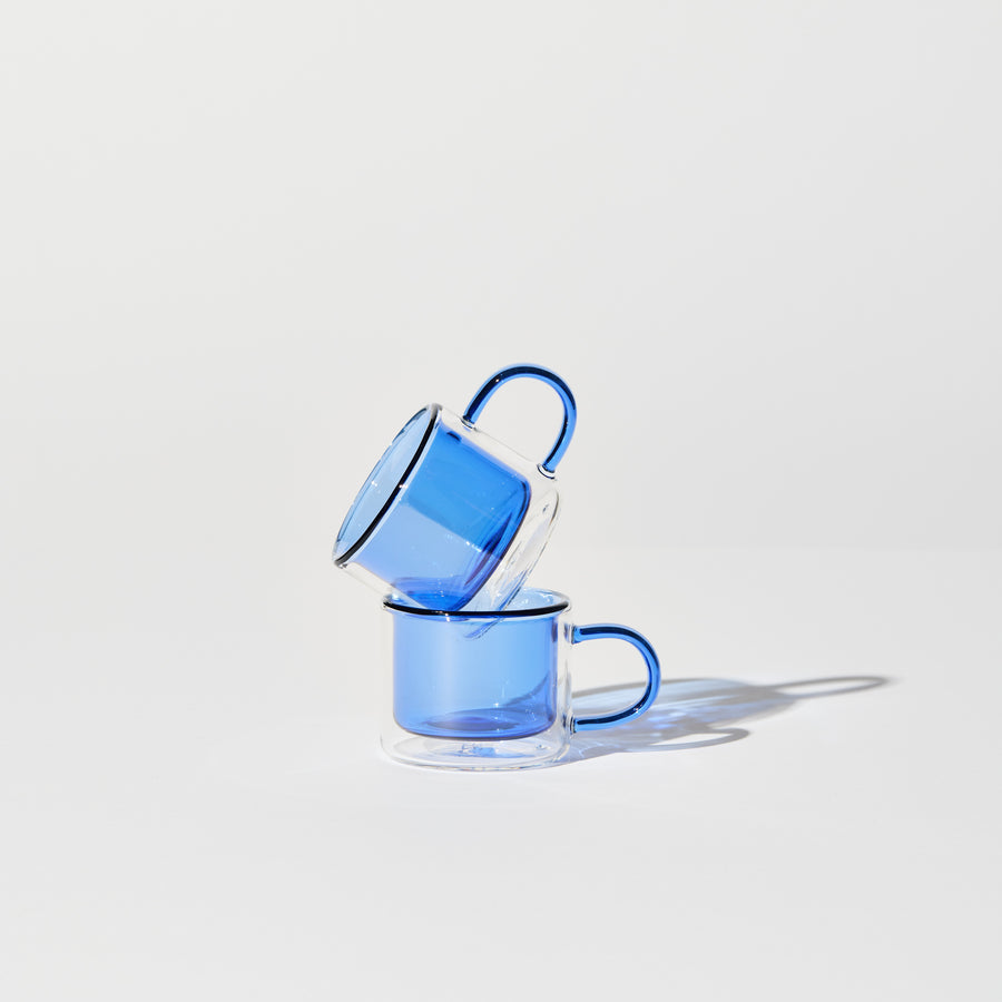 SHORTY ESPRESSO CUP SET IN BLUE