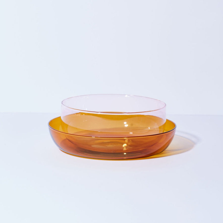 ABRACADABRA SET OF 2 PLATES IN AMBER