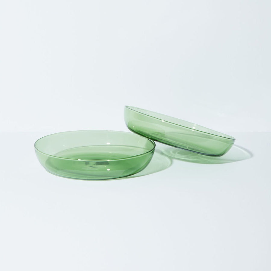 ABRACADABRA SET OF 2 PLATES IN GREEN