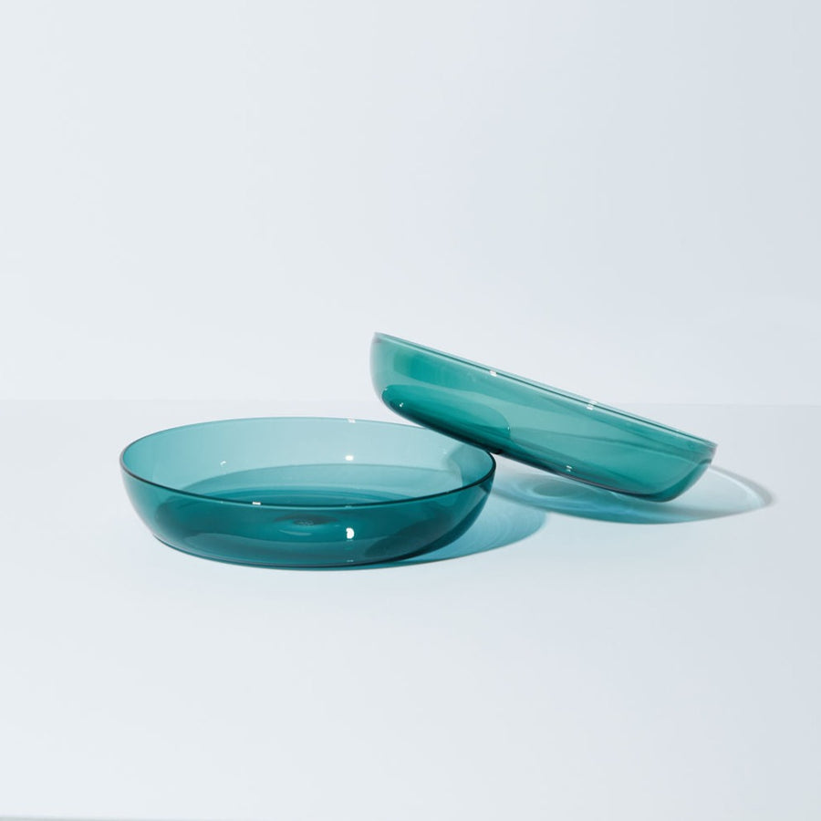 ABRACADABRA SET OF 2 PLATES IN TEAL